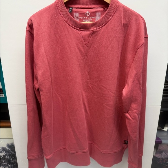 Point Zero Other - Point Zero Men's Dusty Rose Crewneck Sweatshirt
